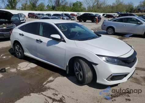 2019 Honda Civic Lx из США, поврежденный, VIN 2HGFC2F66KH585479